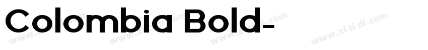 Colombia Bold字体转换